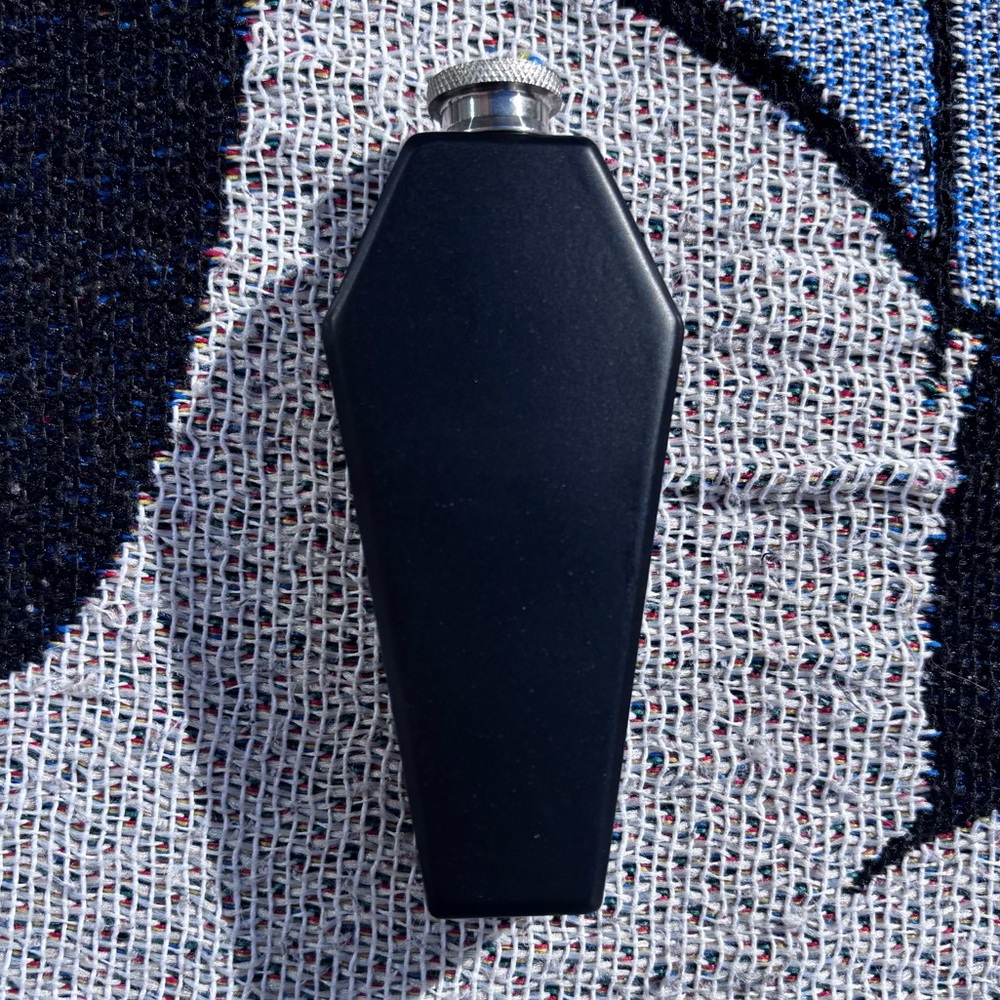 DOLLS KILL DOLLS HOME BLACK COFFIN FLASK
